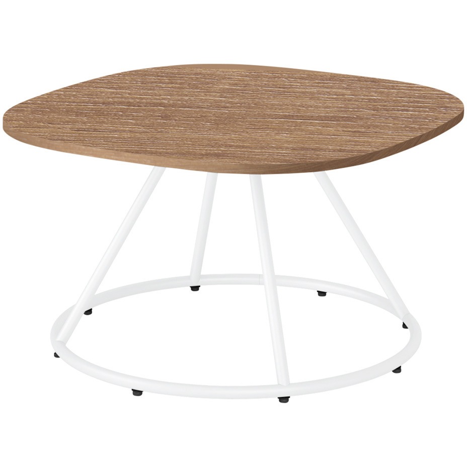 KLF-220995-WG22 ミートラウンジ テーブルオーバル型 W900×D900×H500<配送時組立サービス付> イトーキ トリニティオーク   KLF-220995-WG22