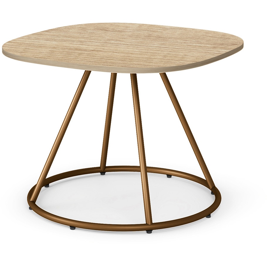 KLF-220996-ZC26 ミートラウンジ テーブルオーバル型 W900×D900×H650<配送時組立サービス付> イトーキ トリニティオークライト   KLF-220996-ZC26