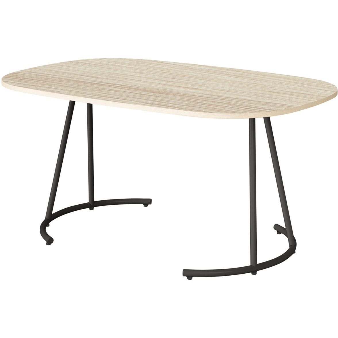 KLF-221496-T127 ミートラウンジ テーブルオーバル型 W1400×D900×H650<配送時組立サービス付> イトーキ アモナアカシア   KLF-221496-T127