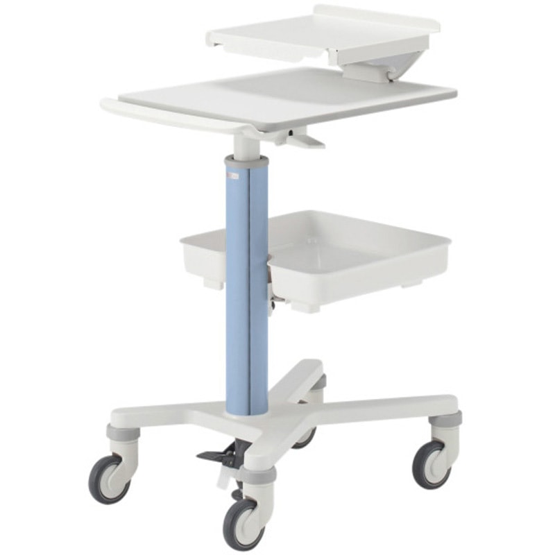 NKS-531WN-W9B6 メディワークカート-S 2段スライド天板 トレイ2段タイプ<配送時組立サービス付> イトーキ 幅461mm奥行657mm高さ940mm  NKS-531WN-W9B6