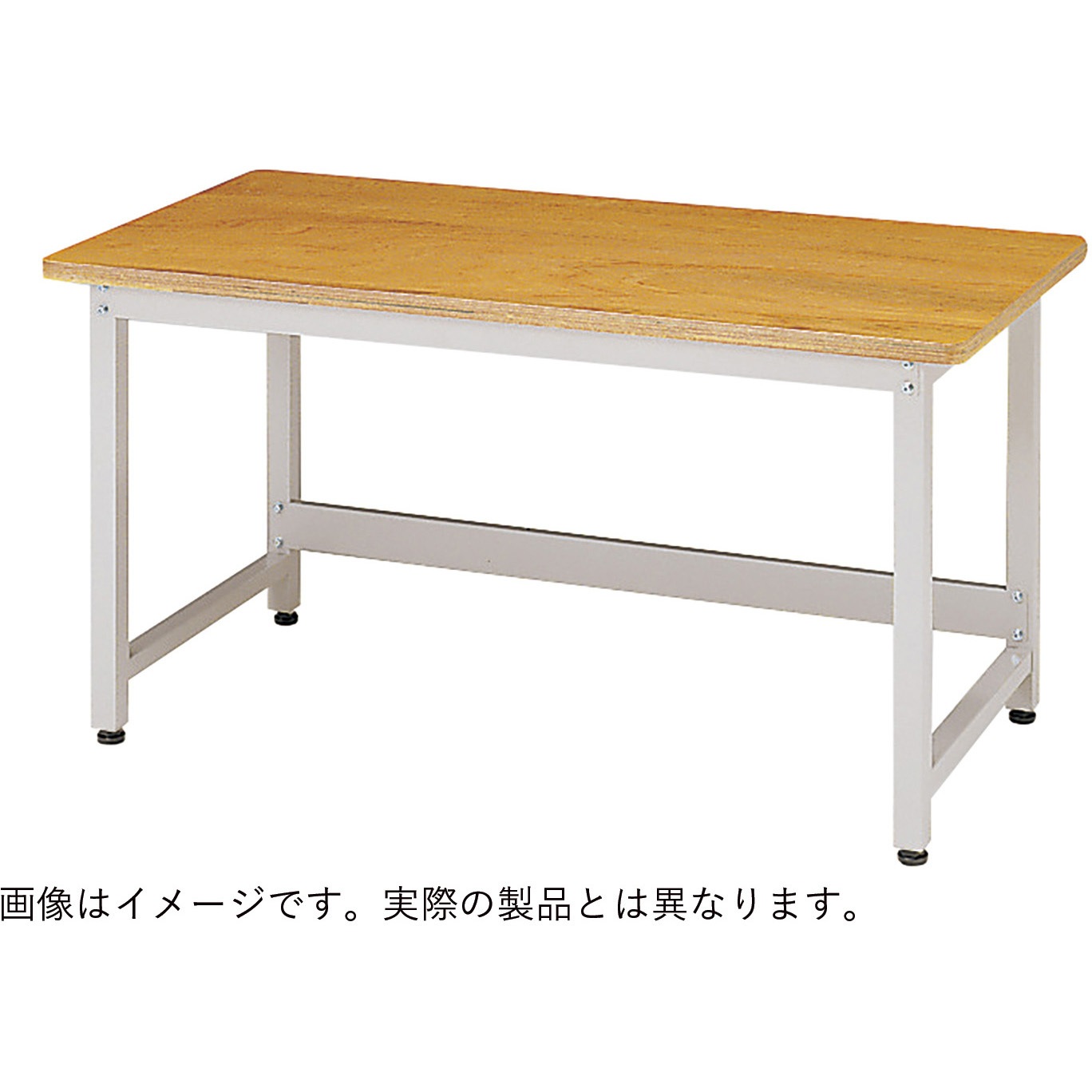 WBB-5720 ワークベンチWB型 標準作業台 600kg仕様メラミン W1500×D750<配送時組立サービス付> イトーキ ホワイトグレー 高さ740mm  WBB-5720