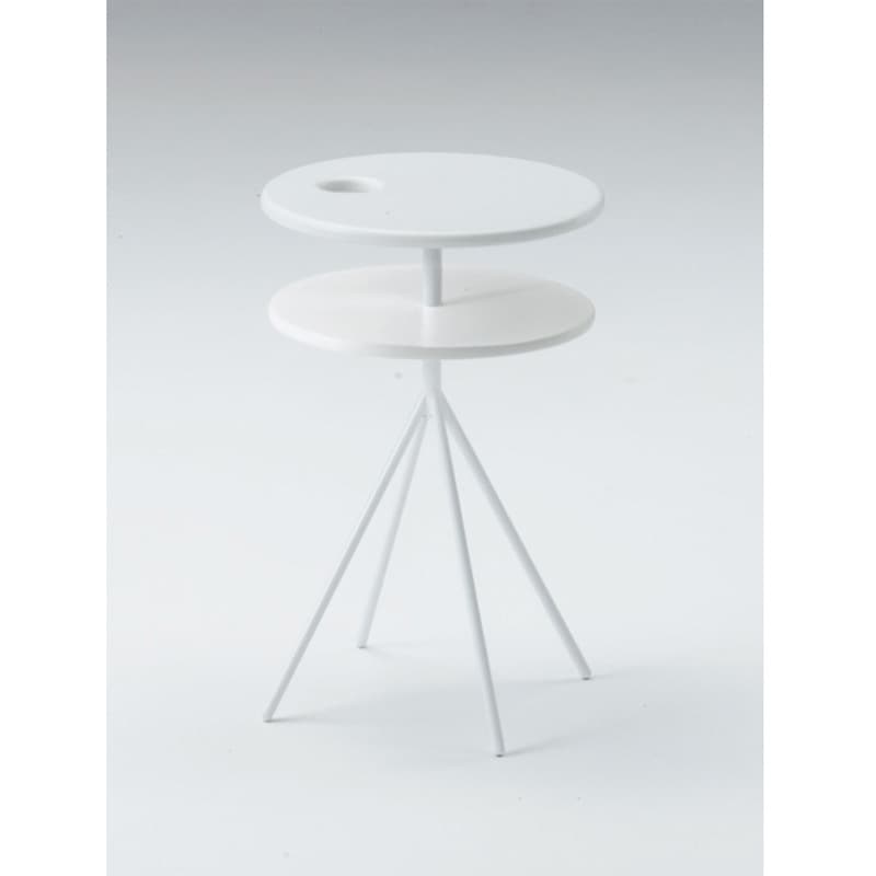 LAZT-4C6R-W9 フロウラウンジ サイドテーブル 2段<配送時組立サービス付> イトーキ ホワイト色 高さ600mm幅420mm奥行420mm  LAZT-4C6R-W9 60,390円