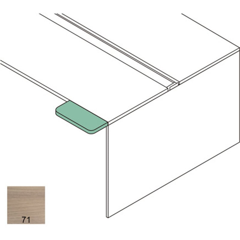CLR-042KT8-71 インターリンクR テーブルオプション 拡張天板 D800用<配送時組立サービス付> イトーキ アッシュドパインL ホワイト 高さ20mm幅400mm奥行200mm  CLR-042KT8-71