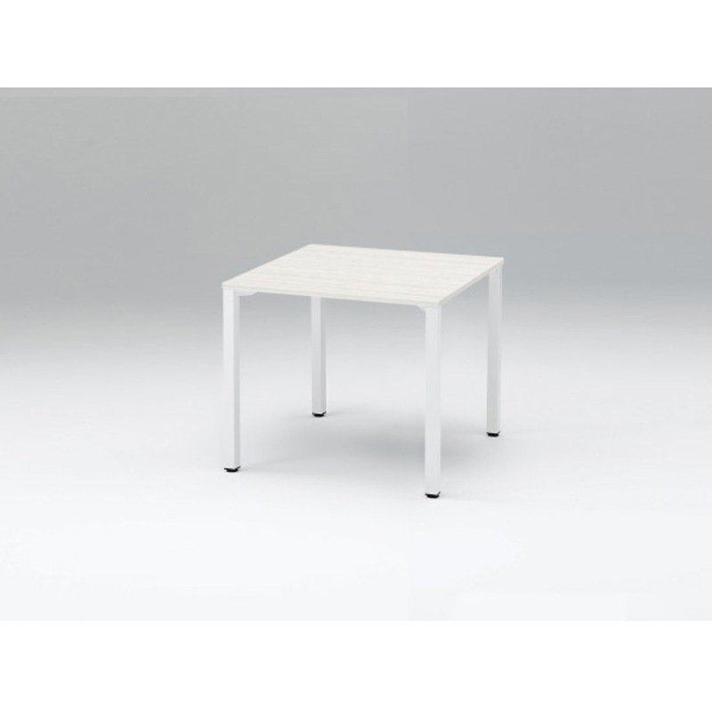 CFL-099-W961 インターリンクR ミーティングテーブル W900×D900<配送時組立サービス付> イトーキ アッシュドパインL ホワイト 高さ720mm  CFL-099-W961