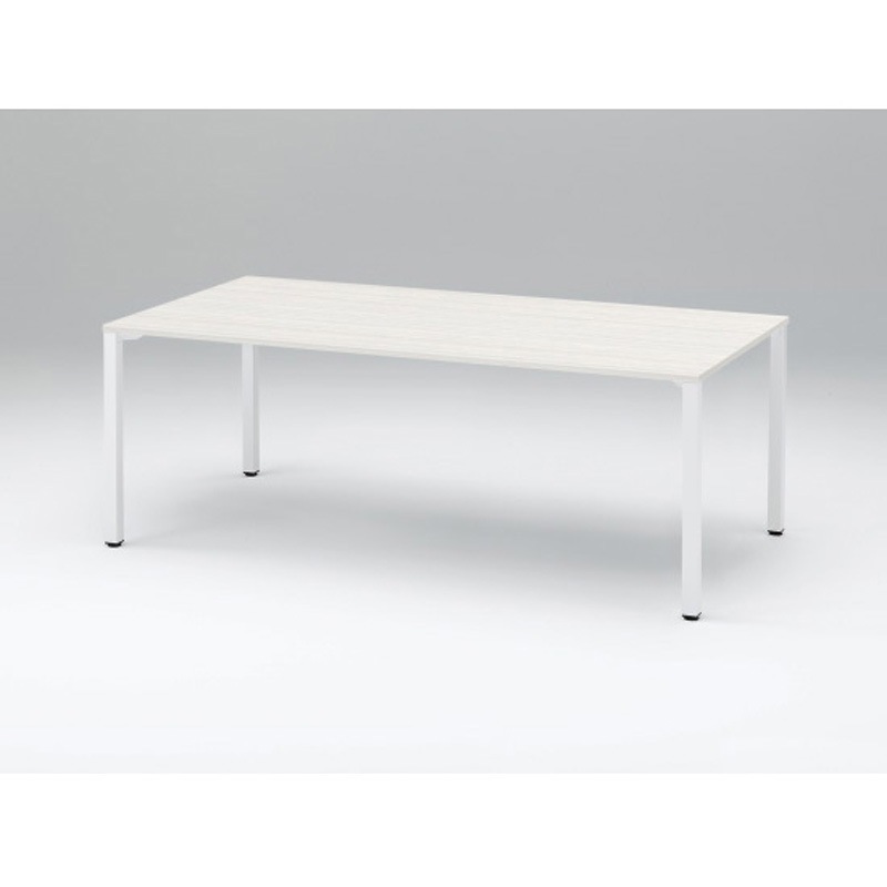 CFL-200-W961 インターリンクR ミーティングテーブル W2000×D1000<配送時組立サービス付> イトーキ アッシュドパインL ホワイト 高さ720mm  CFL-200-W961