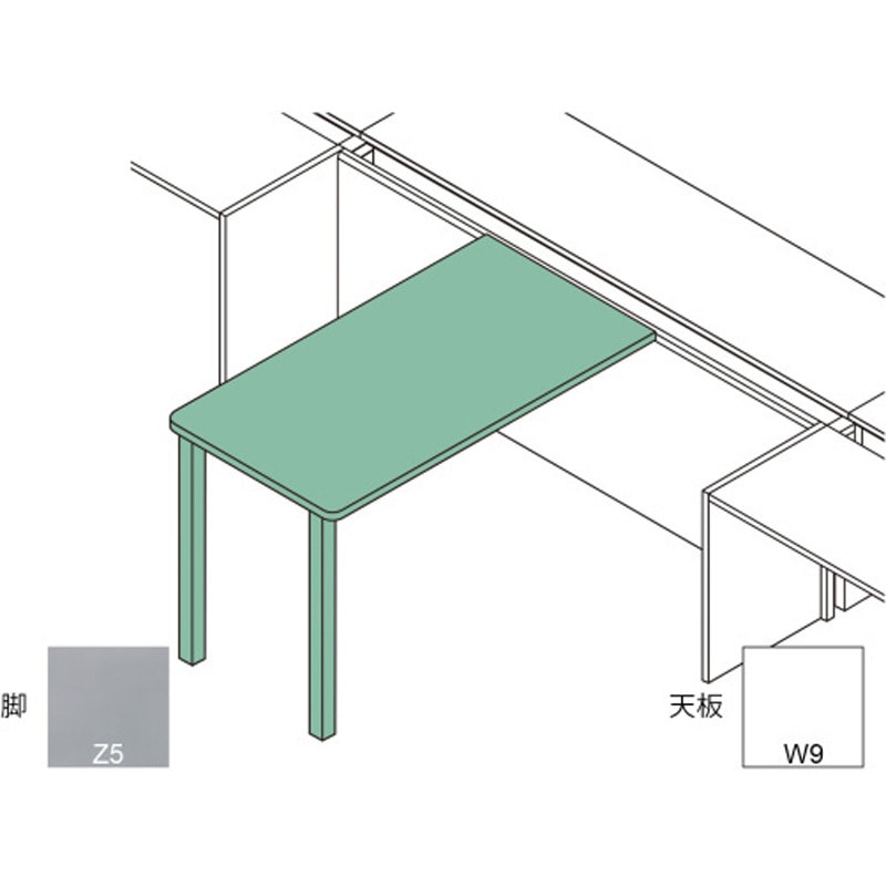 CLR-074NWC-Z5W9 インターリンクR オプション センターミーティングテーブル 天板中抜き用 D1400(D700用)<配送時組立サービス付> 1台 イトーキ 【通販モノタロウ】