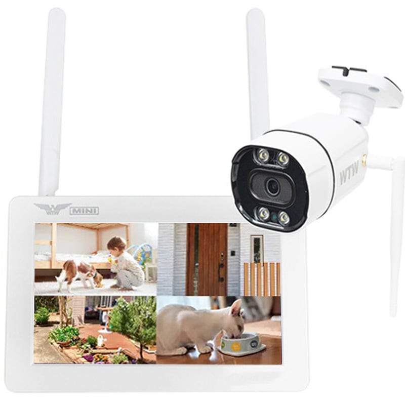 【新品】WTW 屋外防犯カメラドーム　モニターセット 新品】WTW 屋外防犯カメラドーム モニターセット Amazon.co.jp