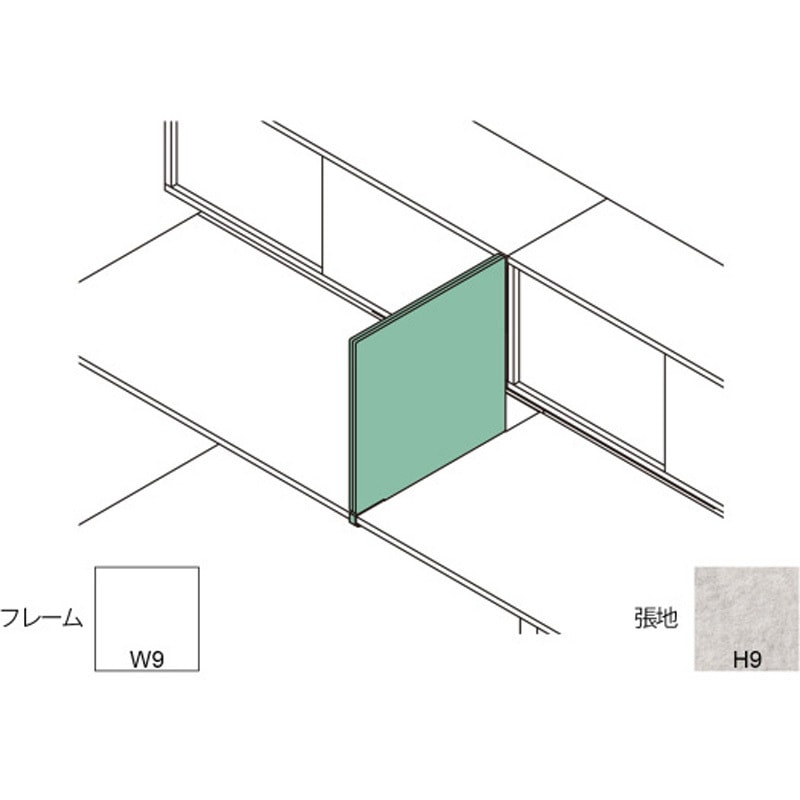 CFL-056XGHYW9H9 インターリンクR サイドパネル フロントキャビネットロータイプ用 D800 不織布FY<配送時組立サービス付> 1枚 イトーキ 【通販モノタロウ】