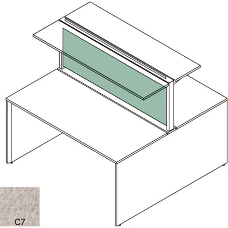 CFL-28WPT-YC7 インターリンクR シェルフ両面タイプ用フロントパネル W2800用 不織布FY<配送時組立サービス付> 1枚 イトーキ 【通販モノタロウ】