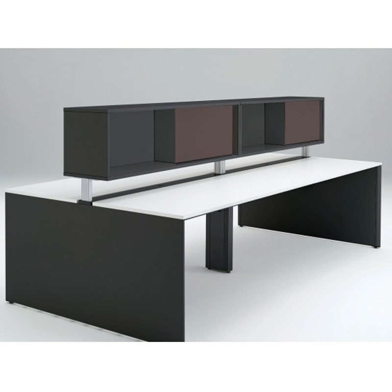 CLR-245NDC-T1H4 インターリンクR フロントキャビネット オープンタイプ(両面タイプ用) ロータイプ W2400 布地FR<配送時組立サービス付> 1枚 イトーキ 【通販モノタロウ】