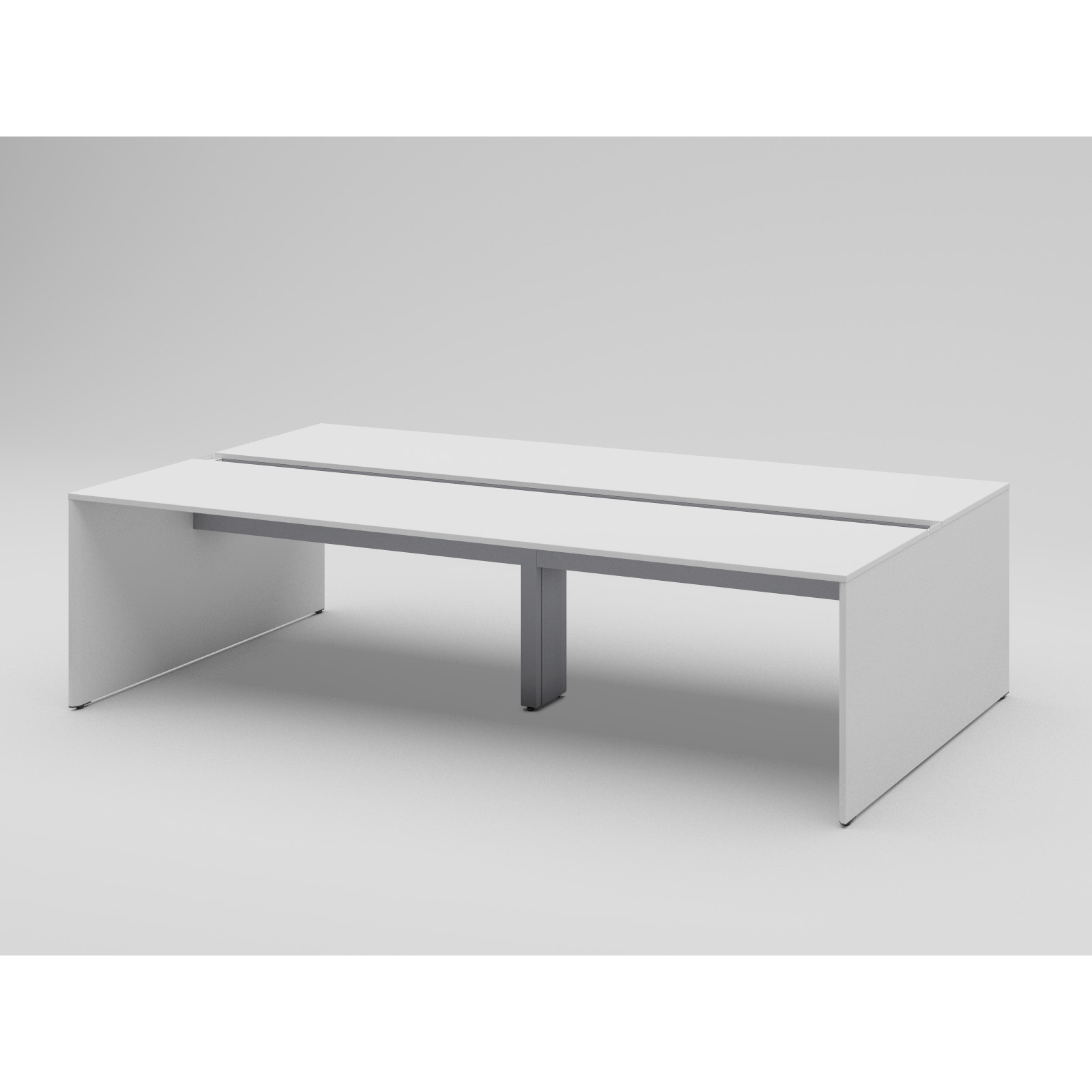 CLR-284GES-W9W9 インターリンクR パネル脚・両面単独型 W2800×D1400<配送時組立サービス付> イトーキ ホワイト色 高さ720mm  CLR-284GES-W9W9