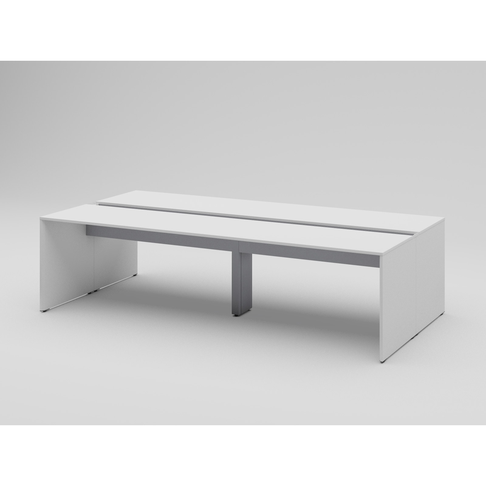 CLR-282GED-W9W9 インターリンクR 可変パネル脚・両面単独型 W2800×D1200<配送時組立サービス付> イトーキ ホワイト色 高さ720mm  CLR-282GED-W9W9