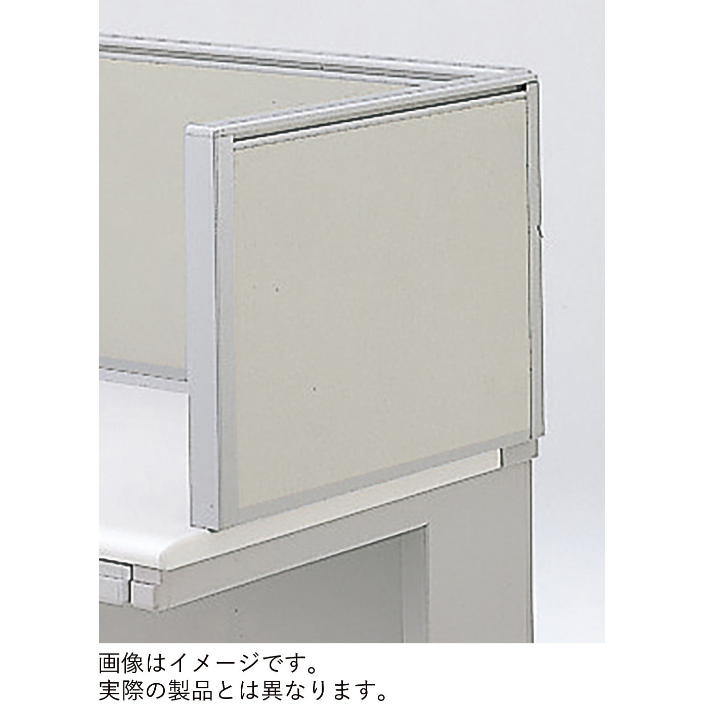 CRY-064XGR-NEB5 CRYデスク 机上サイドパネル D627×H450<配送時組立サービス付> イトーキ 奥行40mm  CRY-064XGR-NEB5
