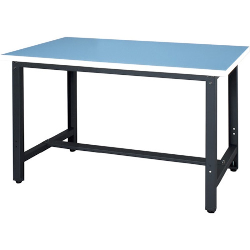 WZR-1275N ロンリューム天板作業台 ダイシン 脚ブラック色 ブルー 対応 間口1200mm奥行750mm高さ735mm  WZR-1275N
