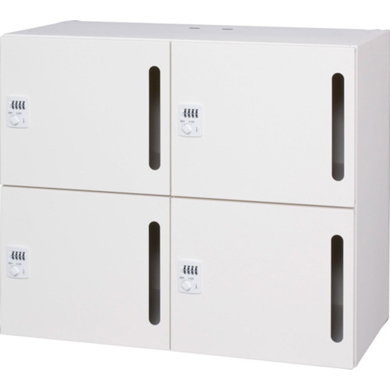 L945-07LLP-W パーソナルロッカー プッシュ錠タイプ ダイシン 4人用 ホワイト色 高さ760mm間口900mm奥行450mm  L945-07LLP-W 93,390円