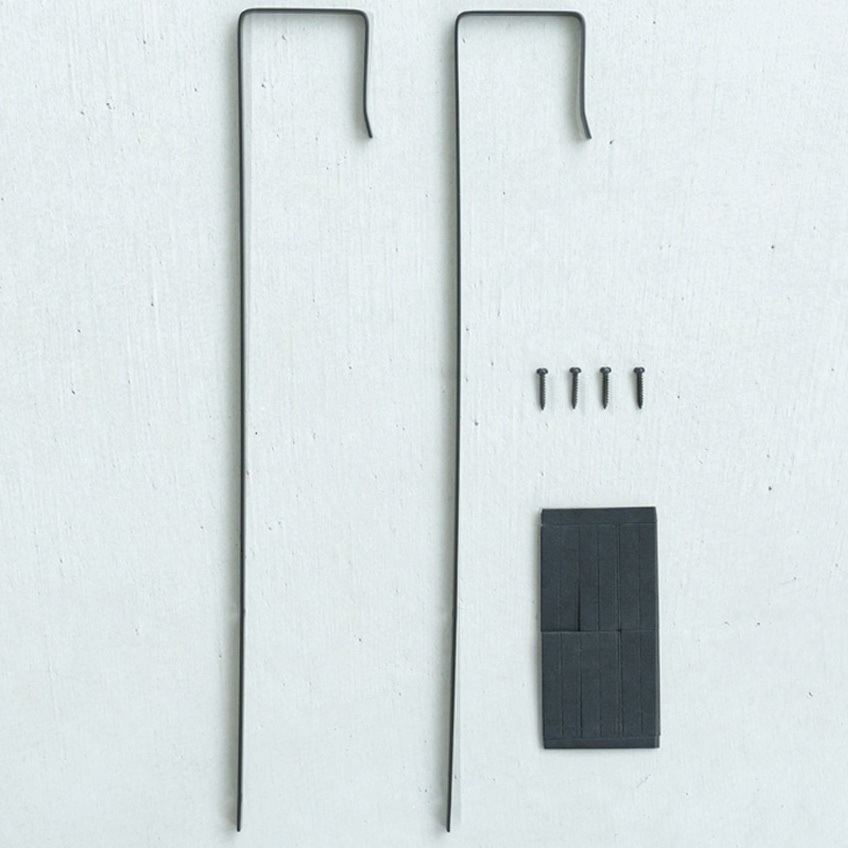 NEXT FIVE 前掛け NK-009 ドア掛けフック 永井興産 ブラック色 1セット(2台) NK-009