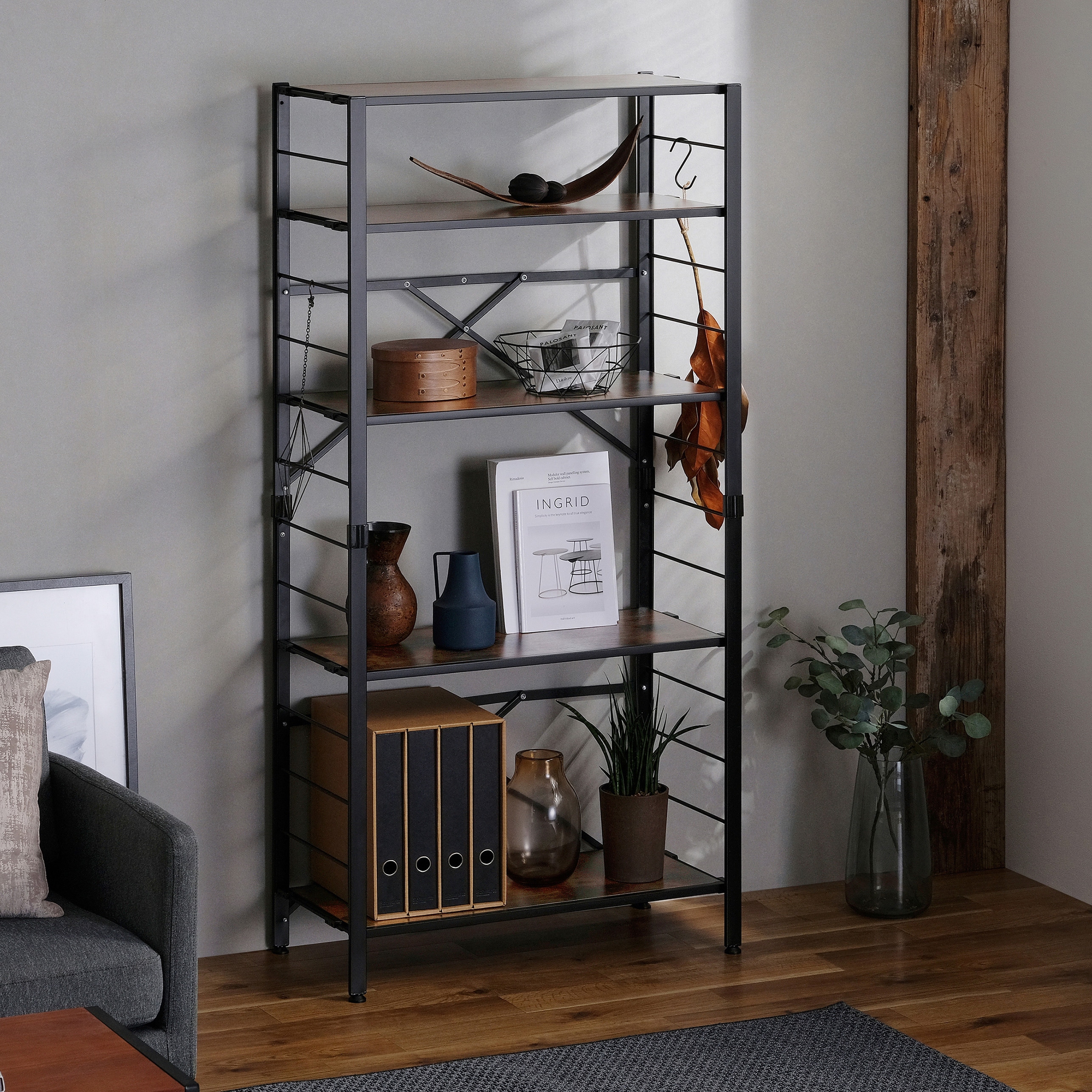 KRSR-5 組立簡単2ステップ! 連結スチールラック アイリスオーヤマ