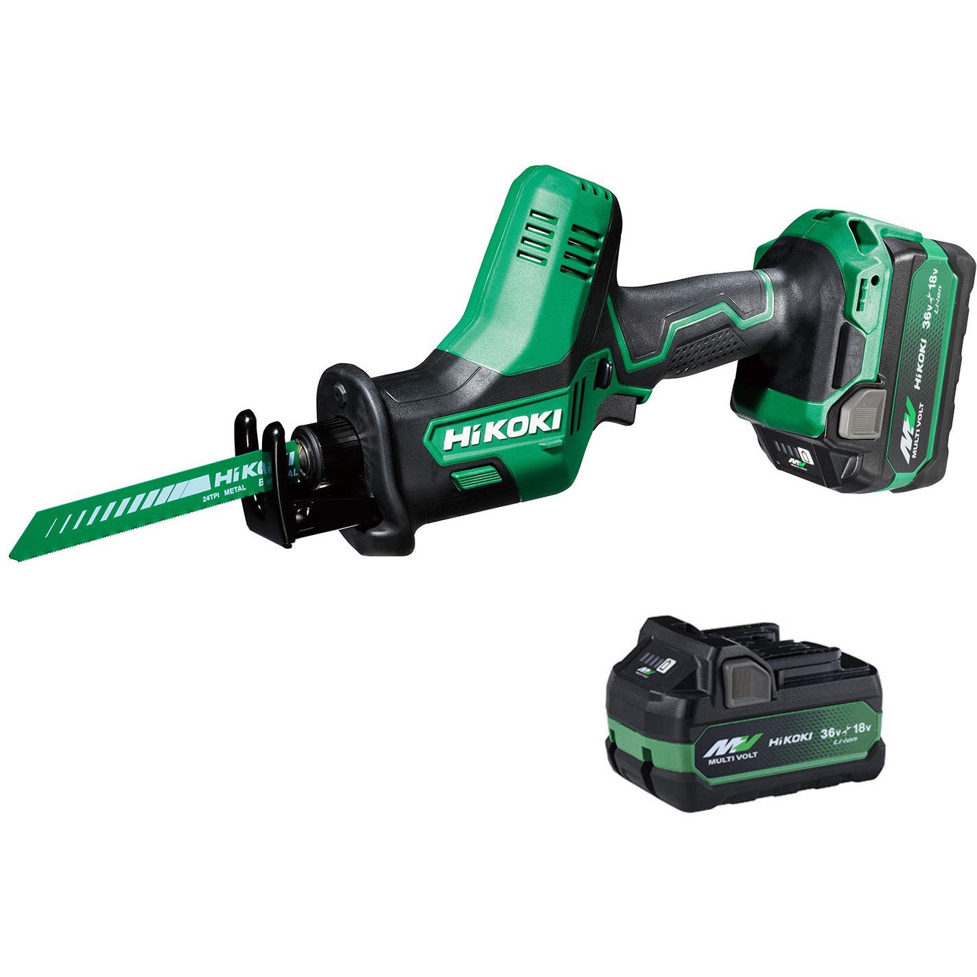 コウキ CR18DA XPZ HiKOKI コードレスセーバソー(レシプロソー) 36V 電池2個