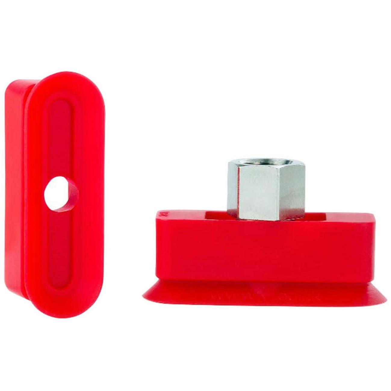 VOU15*45-S-18F 真空パッド VOUシリーズ(オーバル&ユニバーサル) 金具付き VMECA シリコン パッド寸法15×45mm