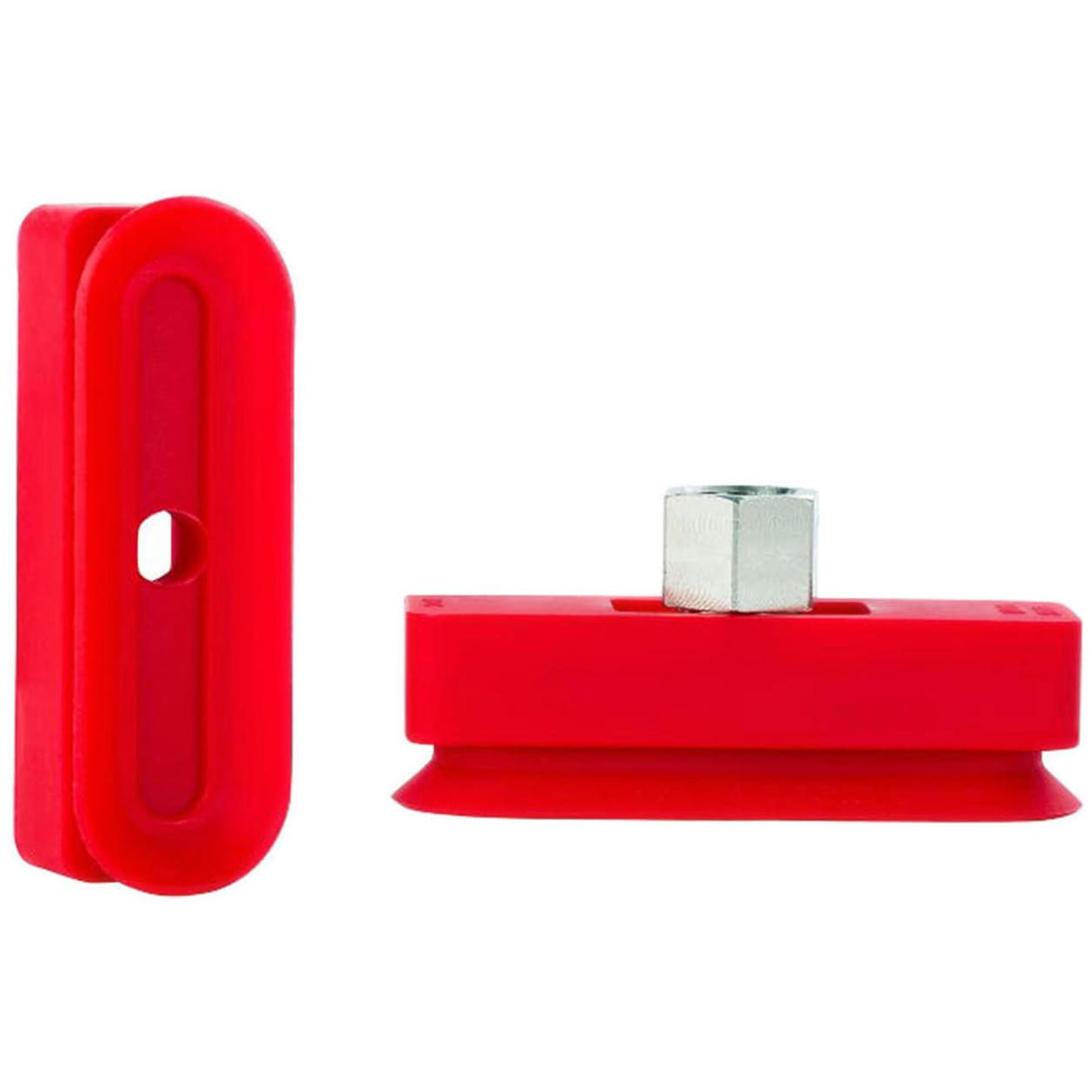 VOU20*60-S-F-18F 真空パッド VOUシリーズ(オーバル&ユニバーサル) 金具付き VMECA シリコン パッド寸法20×60mm