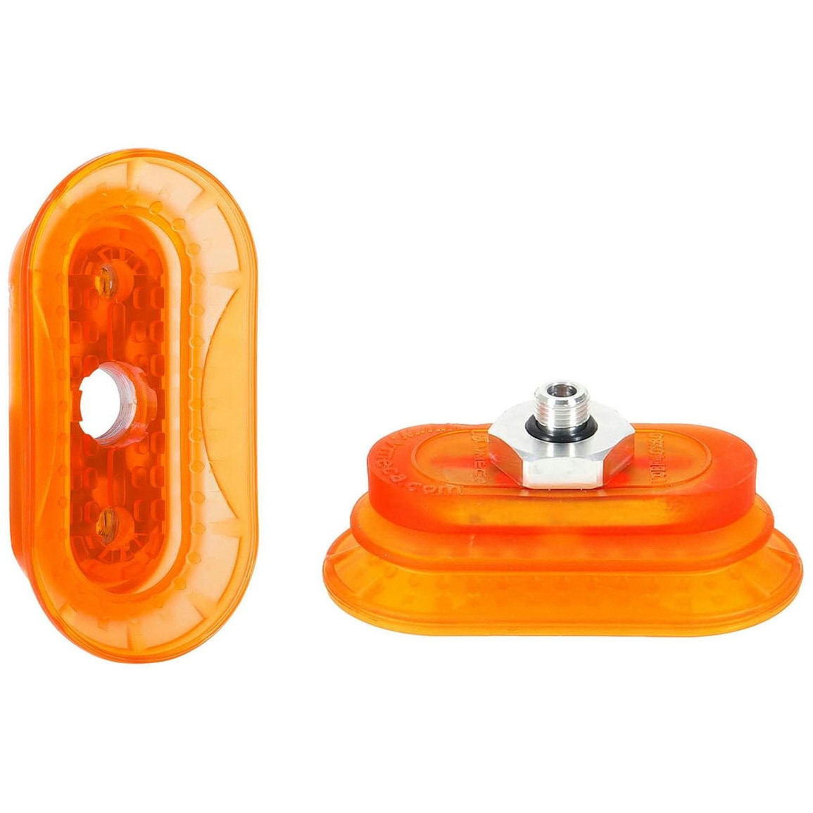 VOBF40*80-PU-M10M 真空パッド VOBFシリーズ(オーバル&ベローズ&フラット) 金具付き VMECA ポリウレタン パッド寸法42×82mm