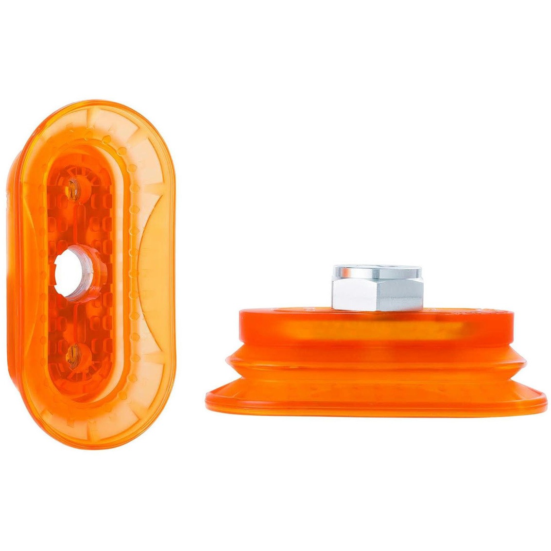 VOBF40*80-PU-14F 真空パッド VOBFシリーズ(オーバル&ベローズ&フラット) 金具付き VMECA ポリウレタン パッド寸法42×82mm