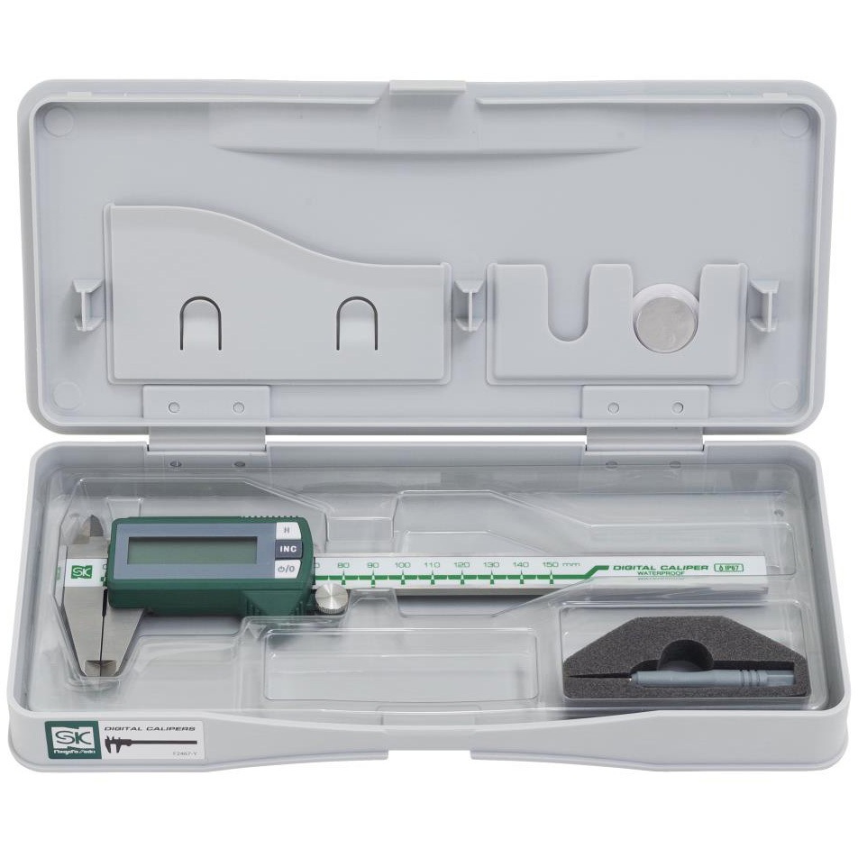 DS-150IP67 デジタルノギス 防水 SK(新潟精機) 本体/ステンレス 測定