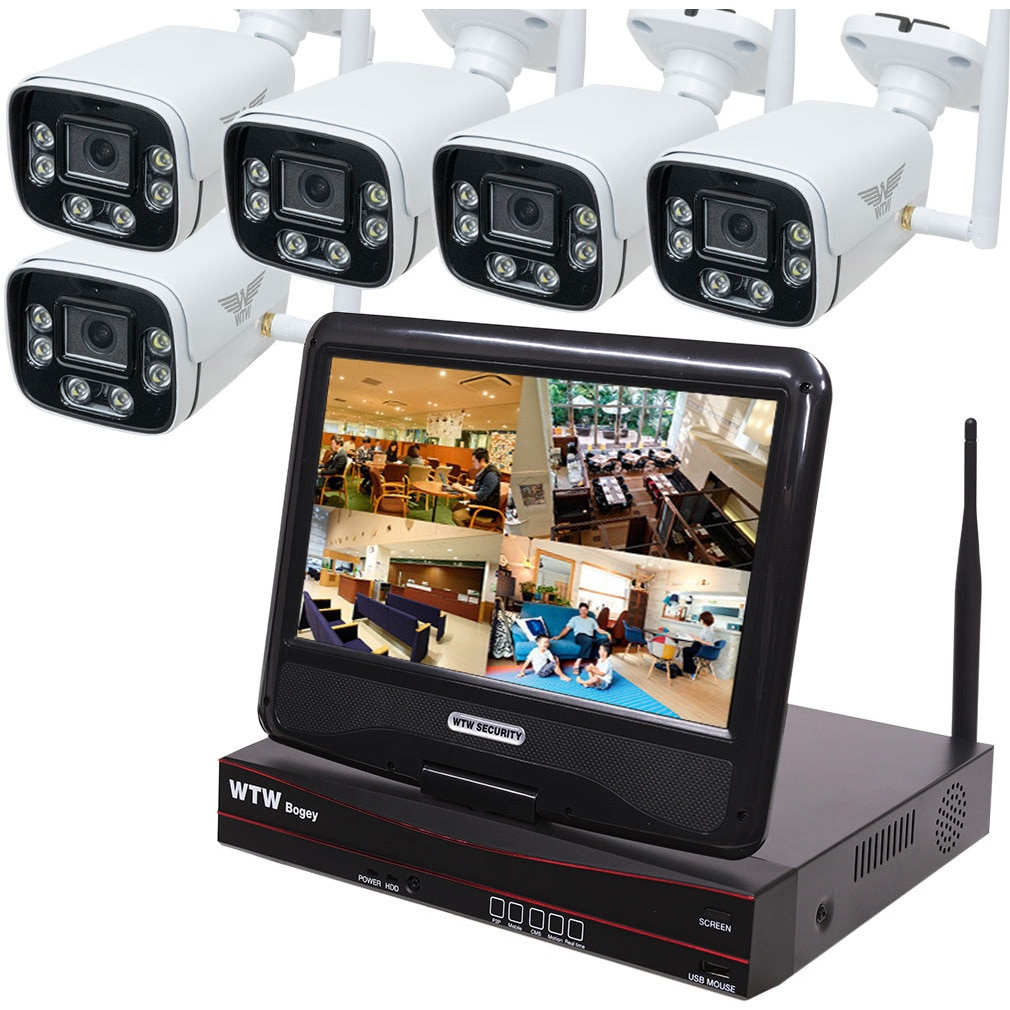 WTW-EG2081LGX-2TB+WTW-E2600GPWXx5 WTW塚本無線 Wi-Fi無線式 モニター