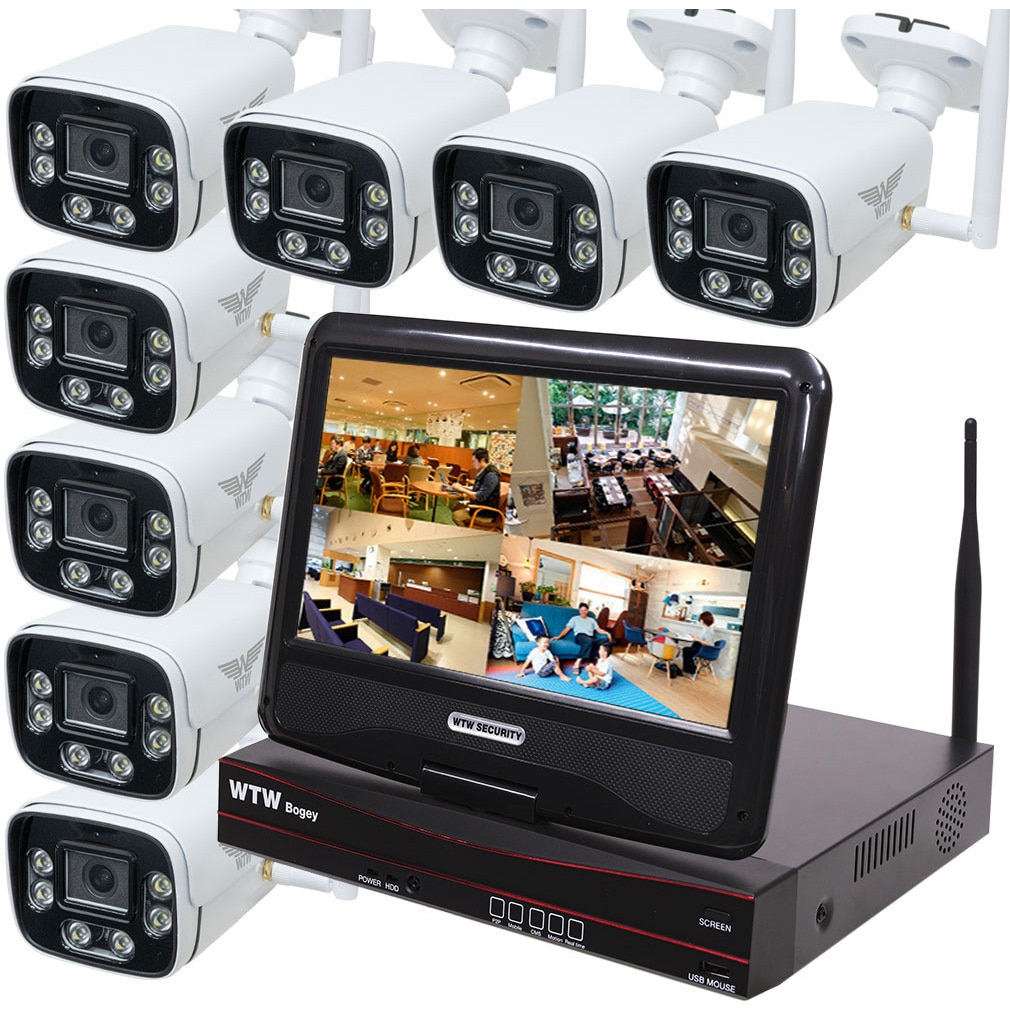 WTW-EG2081LGX-8TB+WTW-E2600GPWXx8 WTW塚本無線 Wi-Fi無線式