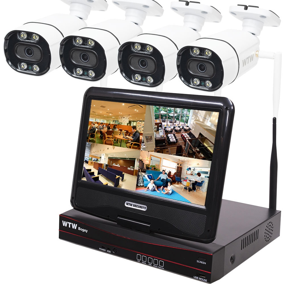 WTW-EG2081LGX-4TB+WTW-E2319SFWXx4 WTW塚本無線 Wi-Fi無線式