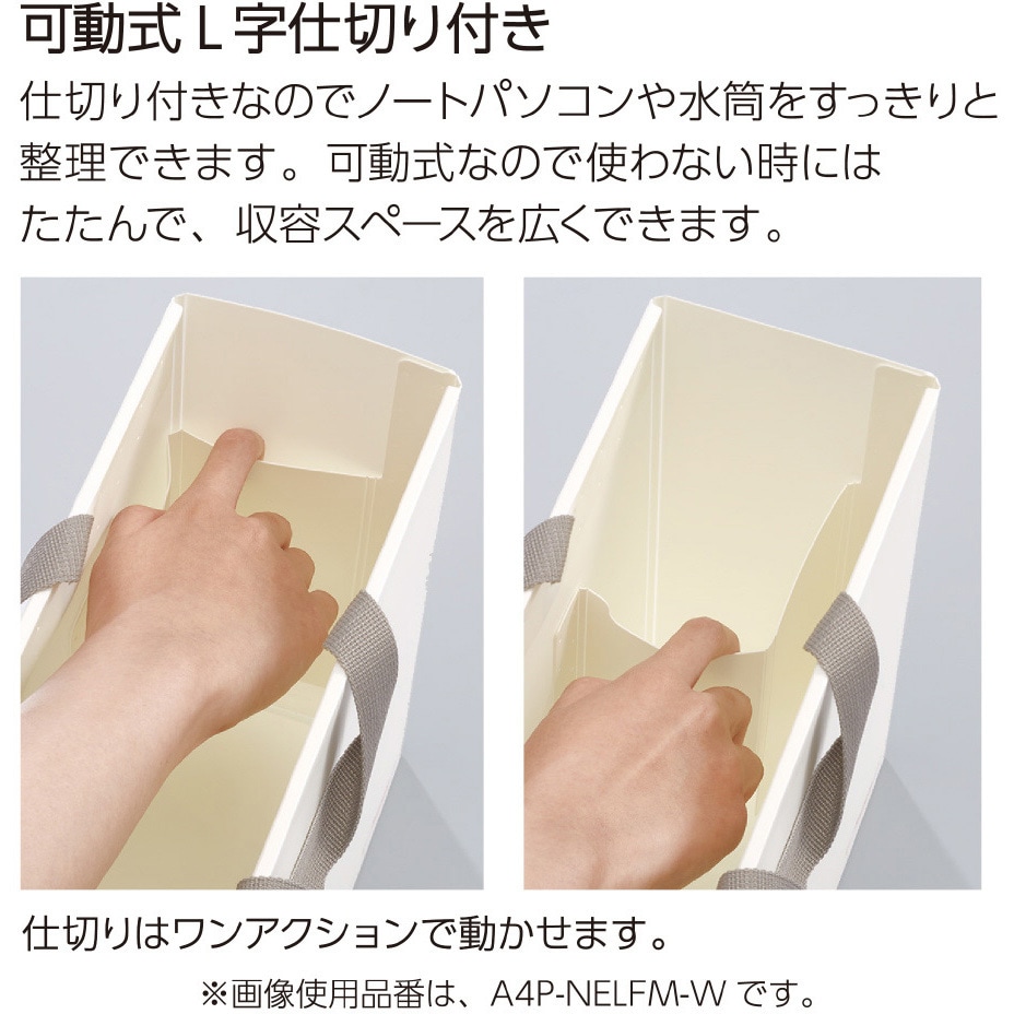 A4P-NELFM-DG すっきり収納できるキャリーボックス＜NEOS＞ コクヨ