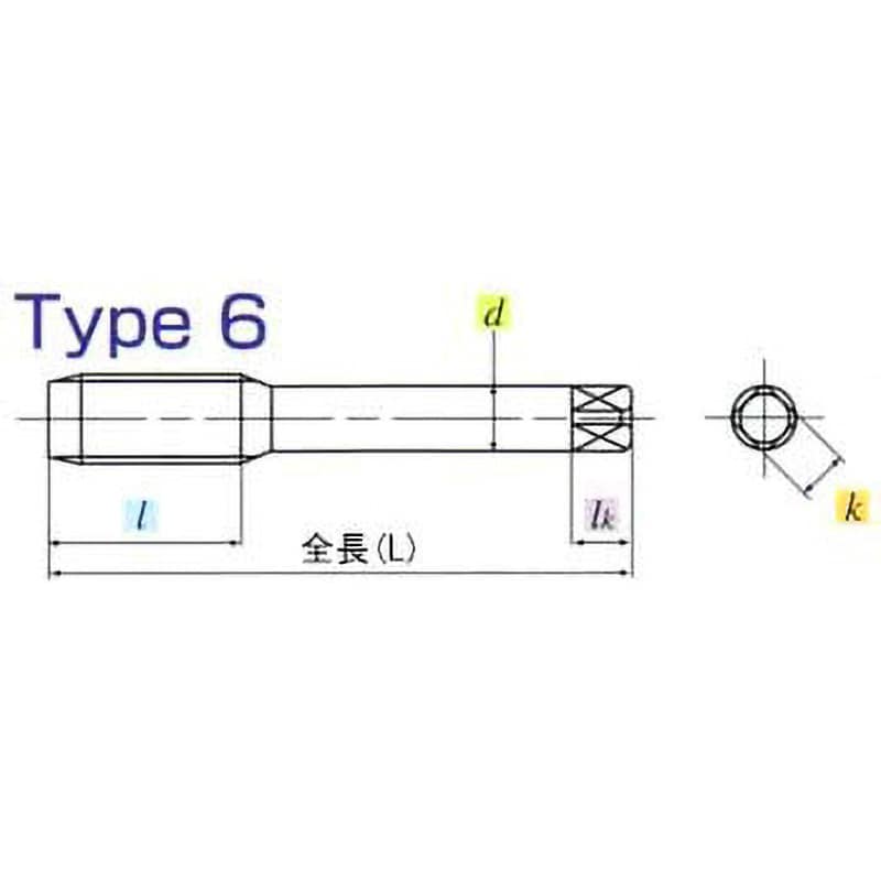 HT P2 M4×0.7(3) ハンドタップ HT ヤマワ(YAMAWA) 上タップ 鉄製 ねじ径M4ピッチ0.7mm - 【通販モノタロウ】