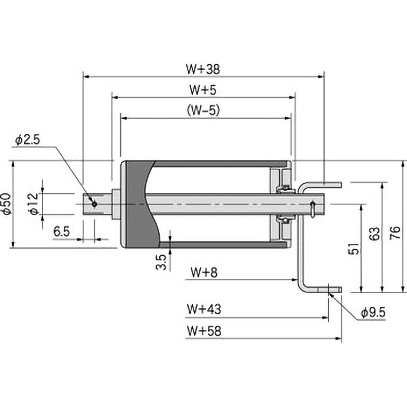 セントラルコンベヤー 樹脂製フリーローラコンベヤ JRAU5012 (JRAU5012300715) 300WX75PX1500L セントラルコンベヤー 樹脂製フリーローラコンベヤ JRAU5012