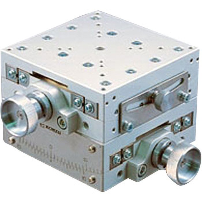 SH10A-RL 手動2軸スイベル(ゴニオ)ステージ 神津精機 テーブル長さ100mmテーブル幅100mm  SH10A-RL