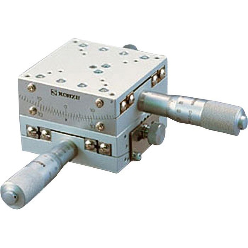 ST07A-C1L 手動2軸スイベル(ゴニオ)ステージ 神津精機 テーブル長さ70mmテーブル幅70mm  ST07A-C1L