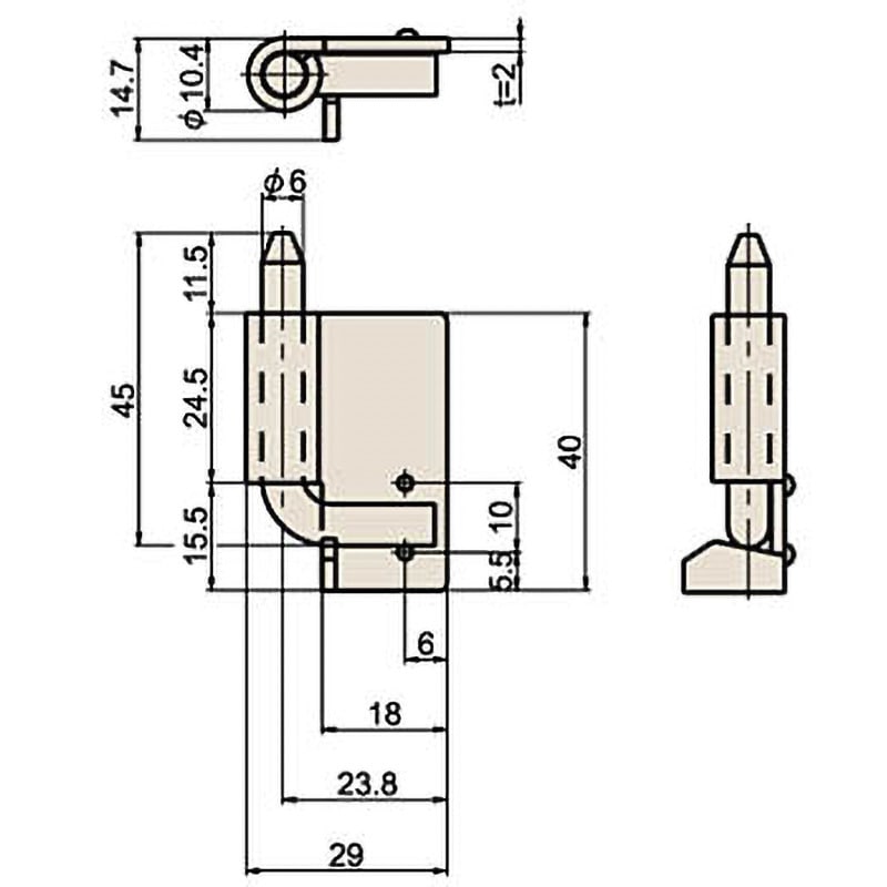 45rのストラップ(ひつじ)とピンブローチ 45rのストラップ(ひつじ)と