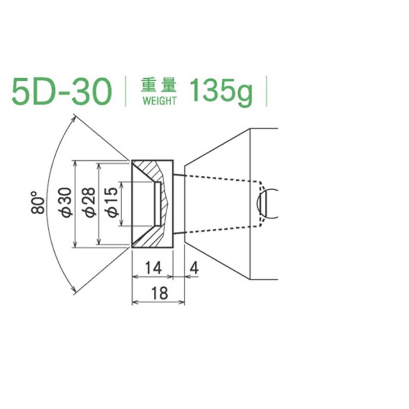 SH5D30 センターヘッド M.T. No.5用 SH5シリーズ 1個 カブト工業 【通販モノタロウ】