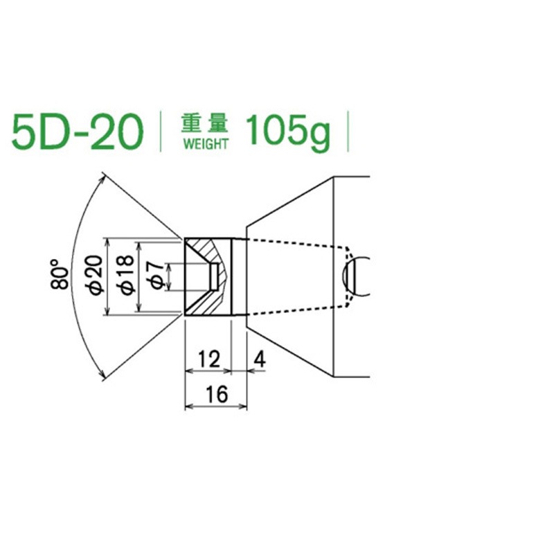 SH5D20 センターヘッド M.T. No.5用 SH5シリーズ 1個 カブト工業 【通販モノタロウ】
