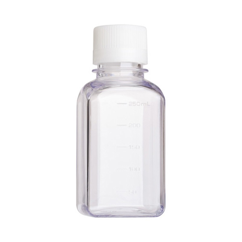 230763 培地ボトル 角型 PETG バルク 滅菌済み 24個入 1箱(24個) Celltreat 【通販モノタロウ】