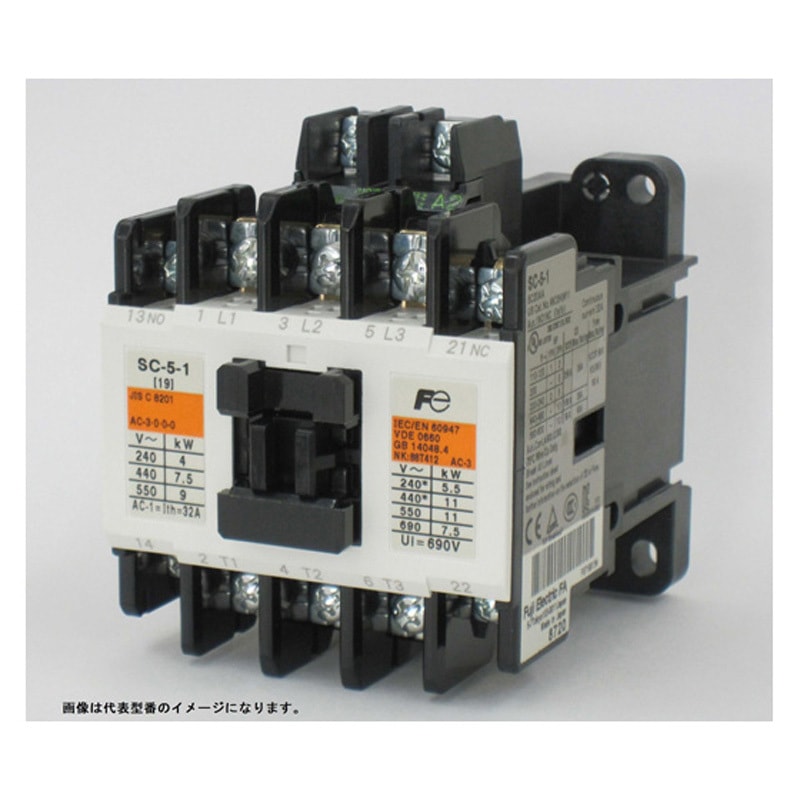 SC-5-1 コイルAC100V 2A 標準形電磁接触器 SCシリーズ 1個 富士電機