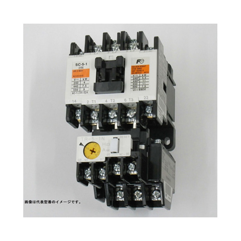 SW-5-1 シユカイロAC200V 2．2KW コイルAC100V 1A1B 標準形電磁開閉器