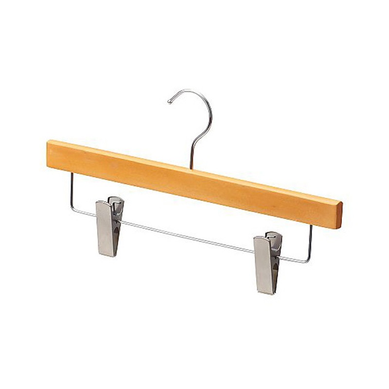 61-799-21-2 木製ボトムハンガー ナチュラル 下型クリップ付 メープル 61-799-21シリーズ 1セット(60本) アズワン 【通販モノタロウ】