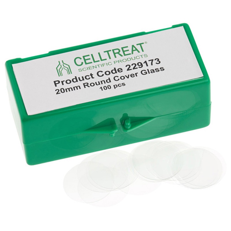 229173 丸型カバーガラス 滅菌 100個入 1箱(100個) Celltreat 【通販モノタロウ】
