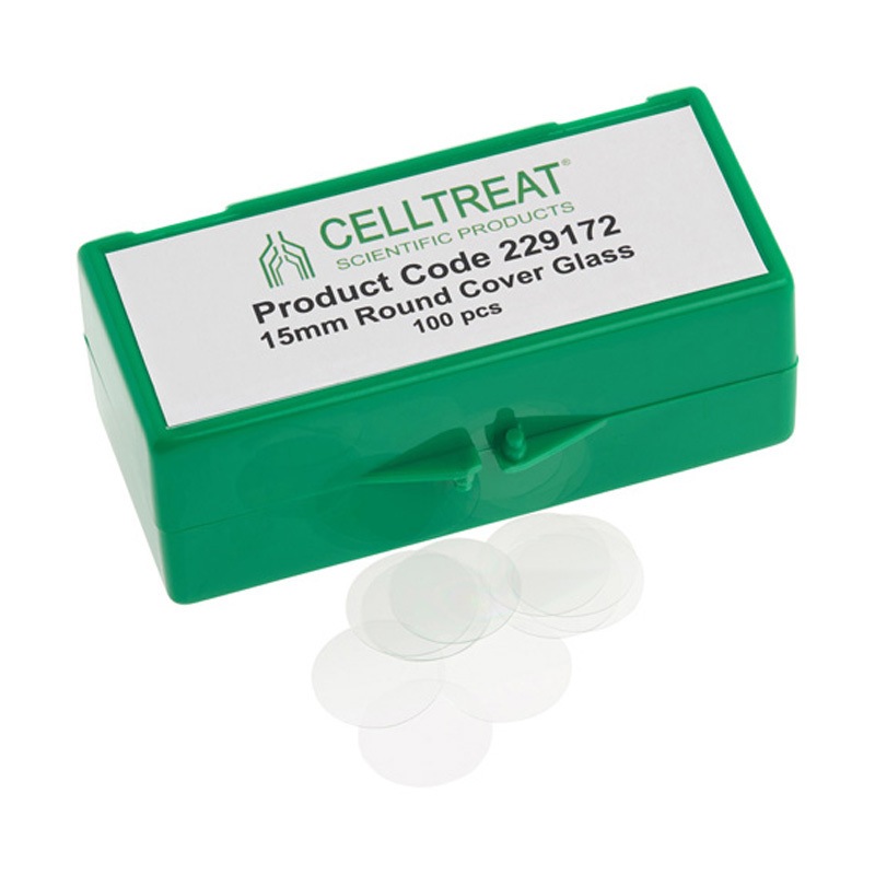 229172 丸型カバーガラス 滅菌 100個入 1箱(100個) Celltreat 【通販モノタロウ】