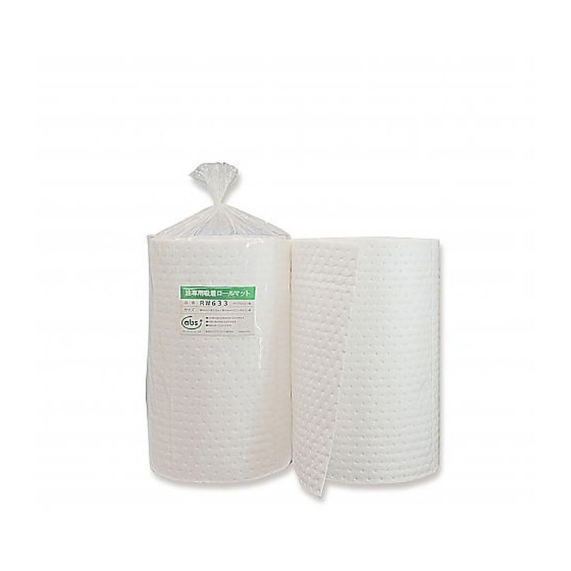 abs アブス・マット　油専用吸着マット　RW433　ロールタイプ アブスジャパン 油専用吸着マット 100枚入り MW453 - 機械工具・管材