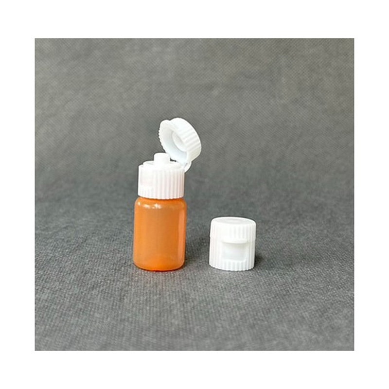 7-3 ワンタッチキャップ 滴下容器 茶 馬野化学容器 1袋(100個) 7-3