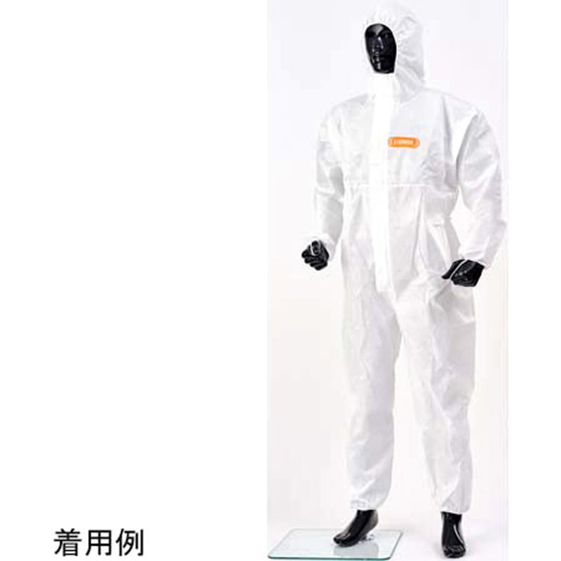 H-01-001-S 化学防護服 LIVMOA(R)4000AS 耐水圧・帯電 H-01-001シリーズ 1箱(50枚) アズワン 【通販モノタロウ】