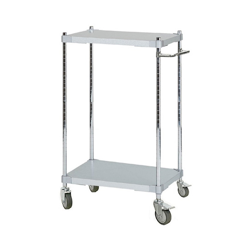 TGGS2-46609SV ガルバリウムワゴン46×60cm 2段 ポール H900mm 取っ手付き TGGS2-46609シリーズ 1個 アイ・エル・シー 【通販モノタロウ】 29,985円