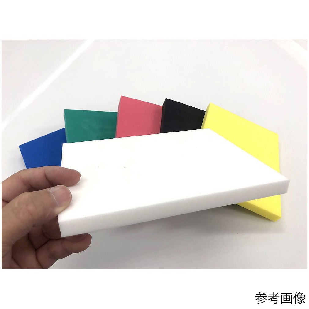 硬質カラースポンジ 発泡ポリエチレン 白 粘着付き 1個 イノアック 【通販モノタロウ】