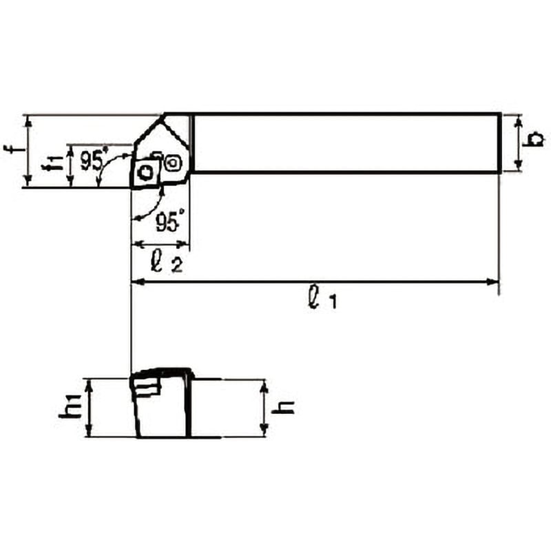 PCLNL2525M4 外径用ホルダ PCLNR/L 1本 タンガロイ 【通販サイトMonotaRO】